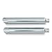 Rush Baloney Cut Slip On Muffler for Harley Davidson 1995-2014 Dyna models (exc - 1.75"