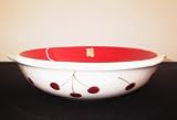 Review Ronnie's Terramoto Ceramic 808CR / Ronnie's Terramoto Ceramic, Pie Dish / Plate, Tomato Red with Cherries