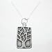 Jewelry : Tree of Life Pendant in Sterling Silver on 18' box chain, #9184