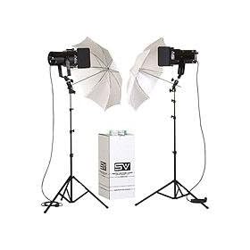 Smith Victor K61-U, 2 600-Watt Q60SG Thrifty Quartz Light Umbrella Kit.