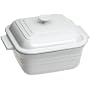 Le Creuset Stoneware Covered Square Baking Dish, White