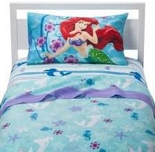 Little Mermaid "bed in a bag" Comforter and Sheet Set TWIN "princess of the waves"