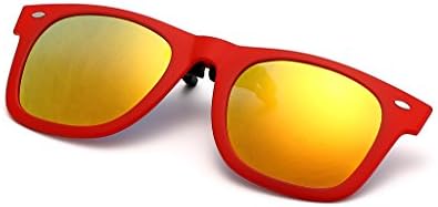 HaoMing Men's Polarized TAC Lens Clip-on Flip up Sunglasses Glasses
