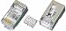 CAT6 Stranded Crimp Connector RJ45 Plug Ends w/ Insert , Shielded 100 Pack
