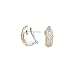 14K Yellow Gold and Sterling Silver 1/3 ct. Diamond Earrings