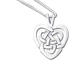 Celtic Design Solid Sterling Silver Necklace