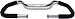 Sports : CONTEC Multifunktionslenker "Traveller"Alu 6061, Griffweite 590mm, Lenkerklemmung 25,4mm, 5° abgewinkelt, silber-mit Griff&uuml;berzug