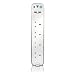 Masterplug SRGU41PW USB Charging Surge Protected 1m Extension Lead Power Bar with 4 sockets