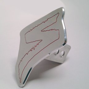 Specialized Bike Logo Cycling Bicycles Trailer Hitch Cover Tow Plug Custom CNC Machined Aluminum 6061 Made in the USA