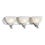 Minka Lavery Paradox 5423-84 Glass Reversible 3-LT 300w (7"H x 24"W) Vanity Lighting in Nickel
