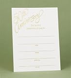 Hortense B. Hewitt Accessories 50th Anniversary Celebration Invitation Cards, 25-Pack