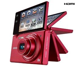 Samsung Multiview MV800 16.1MP Digital Camera with 5x Optical Zoom (Red)