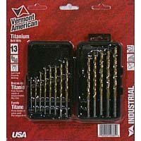 Vermont American 12385 13 Piece 1/16-Inch to 1/4-Inch Titanium Twist Drill Bit Assortment
