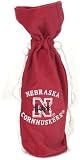 Nebraska Cornhuskers 14" NCAA College Velvet Wine Bag - NCAA College Athletics