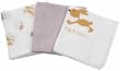 Odenw�lder 3er Pack-Mullwindeln 80x80cm Tiere beige