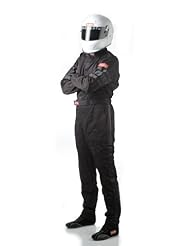 Automotive Parts and Accessories: RaceQuip 110003 110 Series Medium Black SFI 3.2A/1 Single Layer One-Piece Driving Suit - RaceQuip