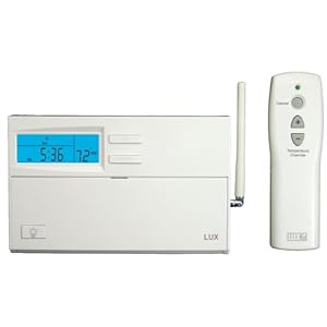 Lux TX9000RF Programmable Thermostat with Remote