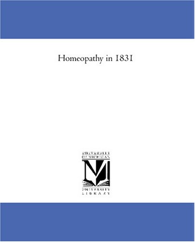Homeopathy in 1851
