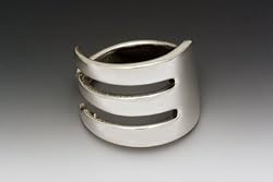 Silver Spoon Silver Plate Fork Ring