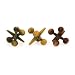 IMAX Vintage Green Yellow And Red Oversized Cast Iron Jacks