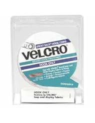 VELCRO USA Inc Products - Hooks for Sticky Back Round Coins, 5/8" Size, 100/PK, White - Sold as 1 PK - Round hook fasteners adhere to most smooth surfaces and can be used on walls, glass, tile, plastic or metal. Fasteners with hooks only, not with loops, work with other VELCRO Brand fasteners.