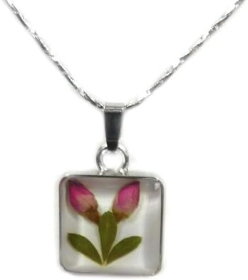 4 Leaf Clover Twin Bloom White Necklace