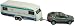 Prime Products 27-0016 Chevy Tahoe and Travel Trailer Toy