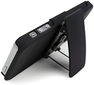 GismoTek - Slim Back Protective Case with Belt Clip Holster. For Apple iPhone 5 / 5S (Black) and PREMIUM CLEAR SCREEEN PROTECTOR