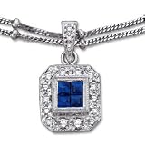 Sapphire/Diamond Pendant
