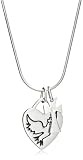 Image of WHITE ICE Sterling Silver DN144 Womens Diamond Cross & Dove 16
