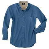 Long Sleeve Sanded Gabardine Shirt at Bill Blass