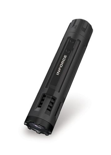  Inforce 6-Volt Black Body White LED Tactical Flashlight 
