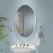 Beveled Bathroom Mirrors
Broan-NuTone S368244OVWH Oval, beveled