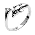 Sterling Silver Dolphin Toe Ring. Beautifully presented in a Kooqi gift box and red organza bag.