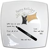 Review Dreamair  / Signed and Sealed 80th Birthday Gift Square Plate