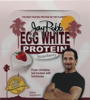 Jay Robb Enterprises - Egg White Strawberry, 12 powder