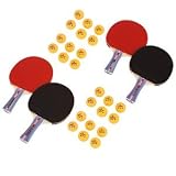 Sportcraft Powershaft 4-player Table Tennis Set Includes: 4 Paddles & 24 Balls