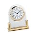 24k Gold-Plate & Acrylic Desk Clock with Alarm (Boxed)