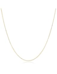 14k Italian Yellow Gold .70mm Adjustable Box Chain Necklace, 20"