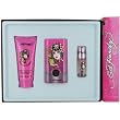 Ed Hardy Born Wild Set-Eau De Parfum Spray 1.7 Oz & Shimmer Body Lotion 3 Oz & Eau De Parfum Spray .25 Oz Mini By Christian Audigier