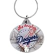 Los Angeles Dodgers Oval Pewter Keychain