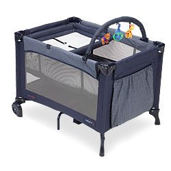 Picture of Cozy Evenflo BabyGo Portable Playard with Bassinet, Changer and Toy Bar B0015AKAHM (Baby Playards)