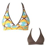 Raisins Sunny Daze Reversible Hibiscus Halter Bikini Top - Women's