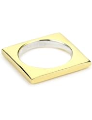 Elizabeth and James "Architecture" Gold-Plated Square Stack Ring