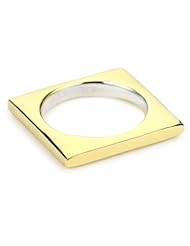 Elizabeth and James "Architecture" Gold-Plated Square Stack Ring