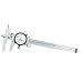 Starrett 120JZ-6 Dial Caliper, Stainless Steel, Offset Jaw, White Face, 0-6" Range, +/-0.001" Accuracy, 0.001" Resolution