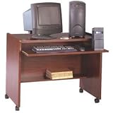 Computer Station - 38W X 24-1/8D X 31-1/4H Mahogany