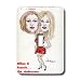 Londons Times Funny Panel Hollywood Cartoons - Gillian And Pamela Anderson, A Perfect Package - Light Switch Covers - single toggle switch Image