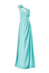 Chiffon One Shoulder Lace Evening Dress/Bridesmaid Dress 