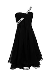 Short Mesh Beaded Lace One Shoulder Homecoming Dress/Prom Dress/Party Dress 